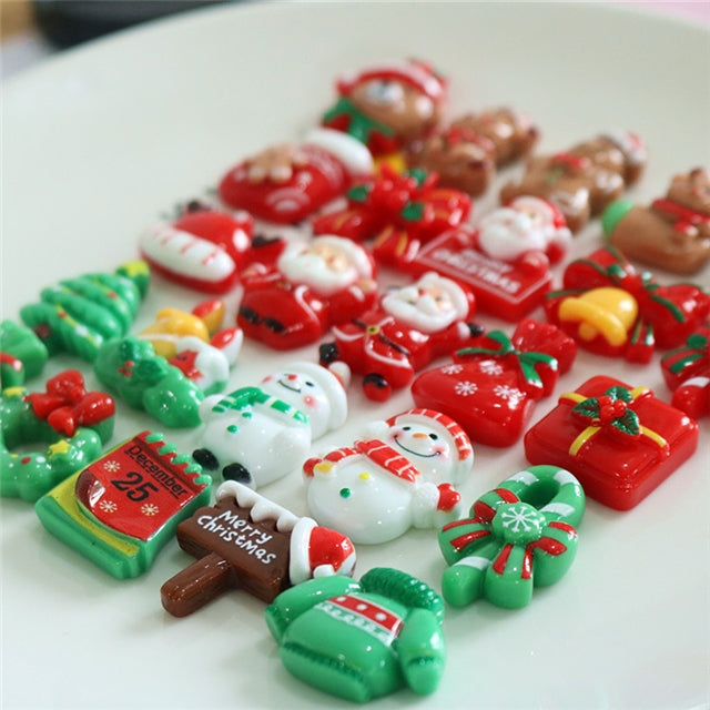 3-D Christmas Flat Back Resin Centerpiece 2 pieces per order