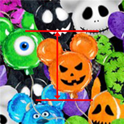 Mickey Halloween Litchi Printed Faux Leather Sheet Litchi has a pebble like feel with bright colors