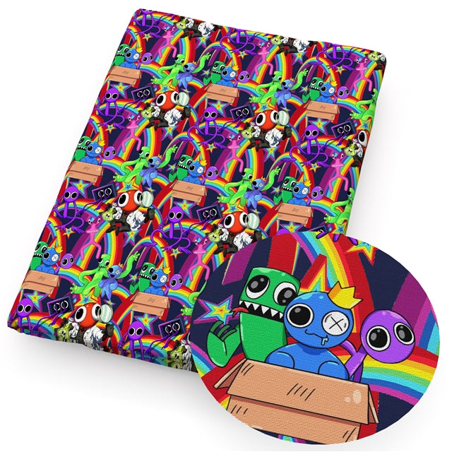 Rainbow Friends Roblox Textured Liverpool/ Bullet Fabric with a textured feel