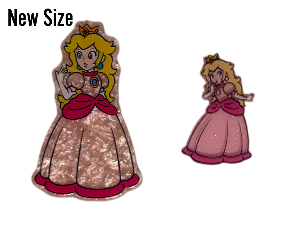 Princess Peach Glitter Resin 5 piece set FeeFiFauxLeather