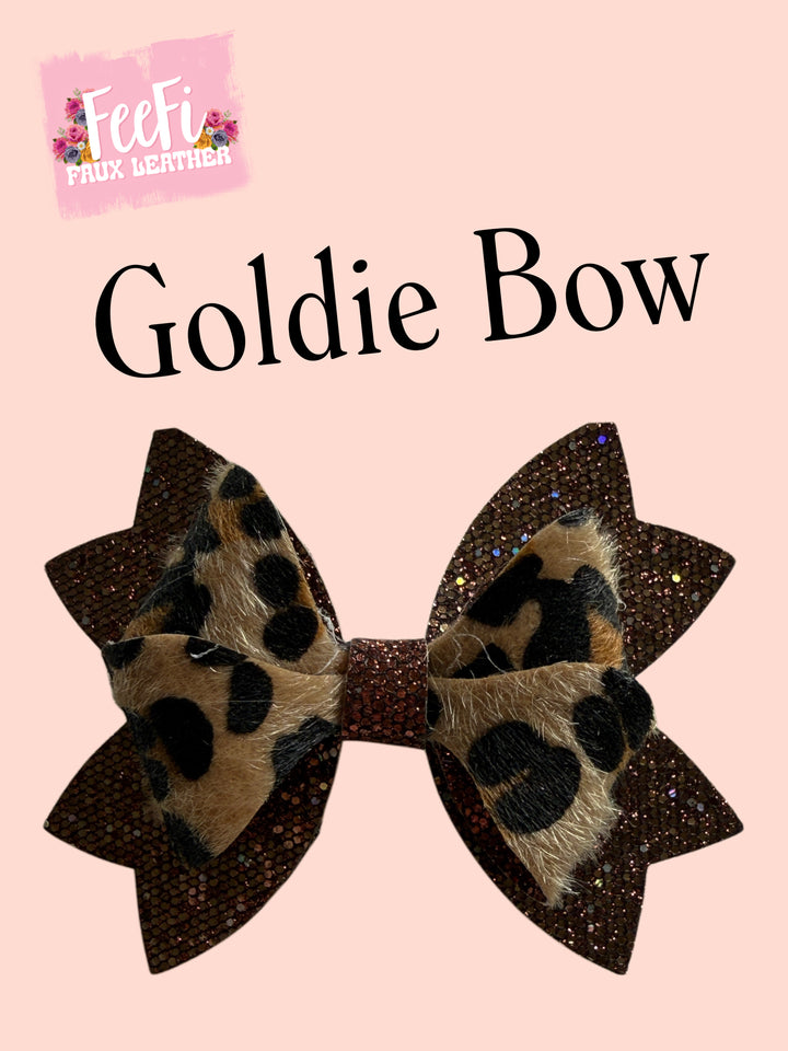 Goldie Bow Die for Making 4 Inch Hair Bows FeeFiFauxLeather