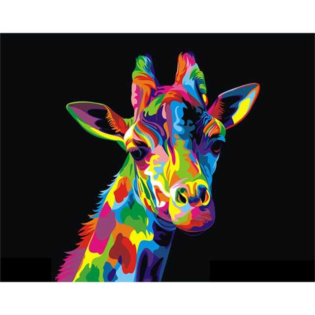 5D DIY Diamond Painting Kit, Giraffe Painting, 11. 8 X 15.7 Inches, Diamond Art Full Round Drill Diamond Embroidery Mosaic Sticker Painting Art Decoration