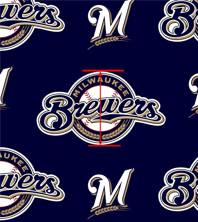 Brewers Baseball Textured Liverpool/ Bullet Fabric