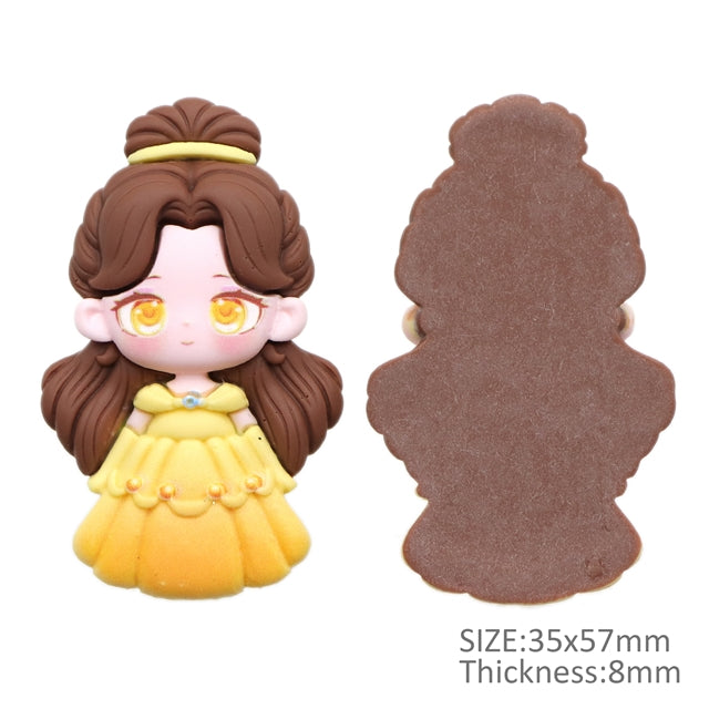 3-D Princess Flat Back Resin Centerpiece