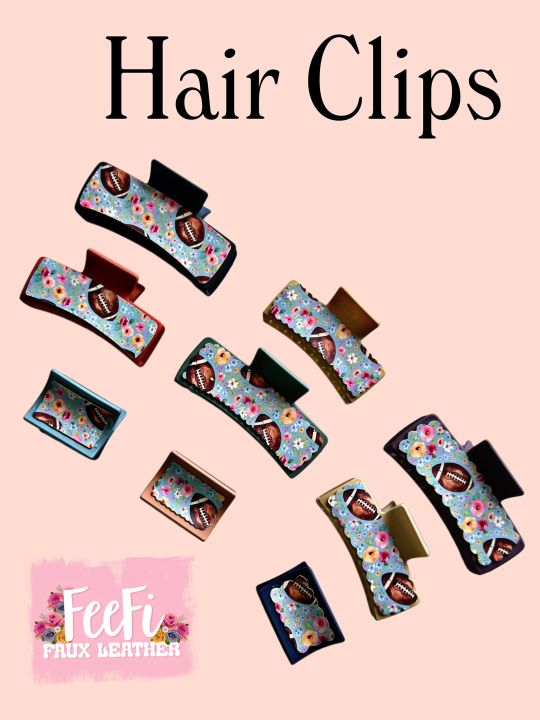 Hair Claw Cutting Die for Making Hair Claw Sides 3 Different Sizes FeeFiFauxLeather