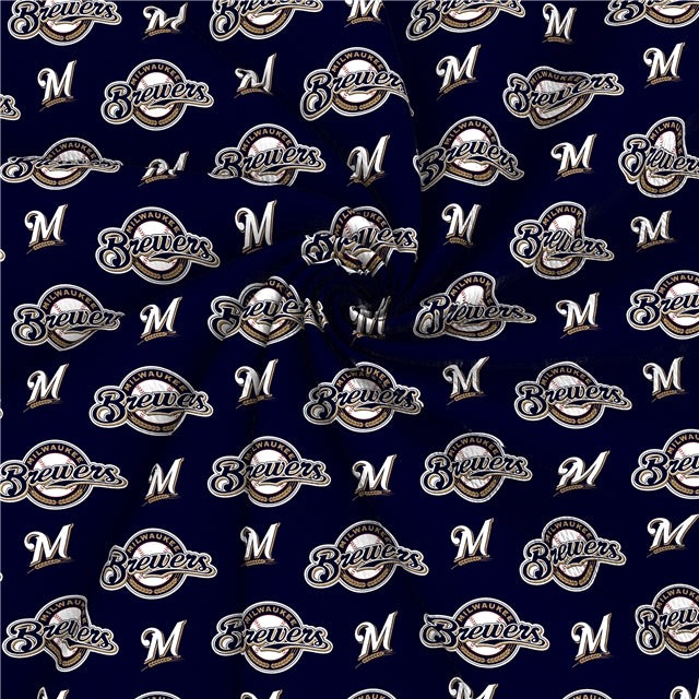 Brewers Baseball Textured Liverpool/ Bullet Fabric