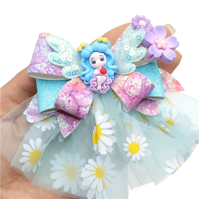 Princess Angel Printed Faux Leather Pre-Cut Bow Includes Centerpiece