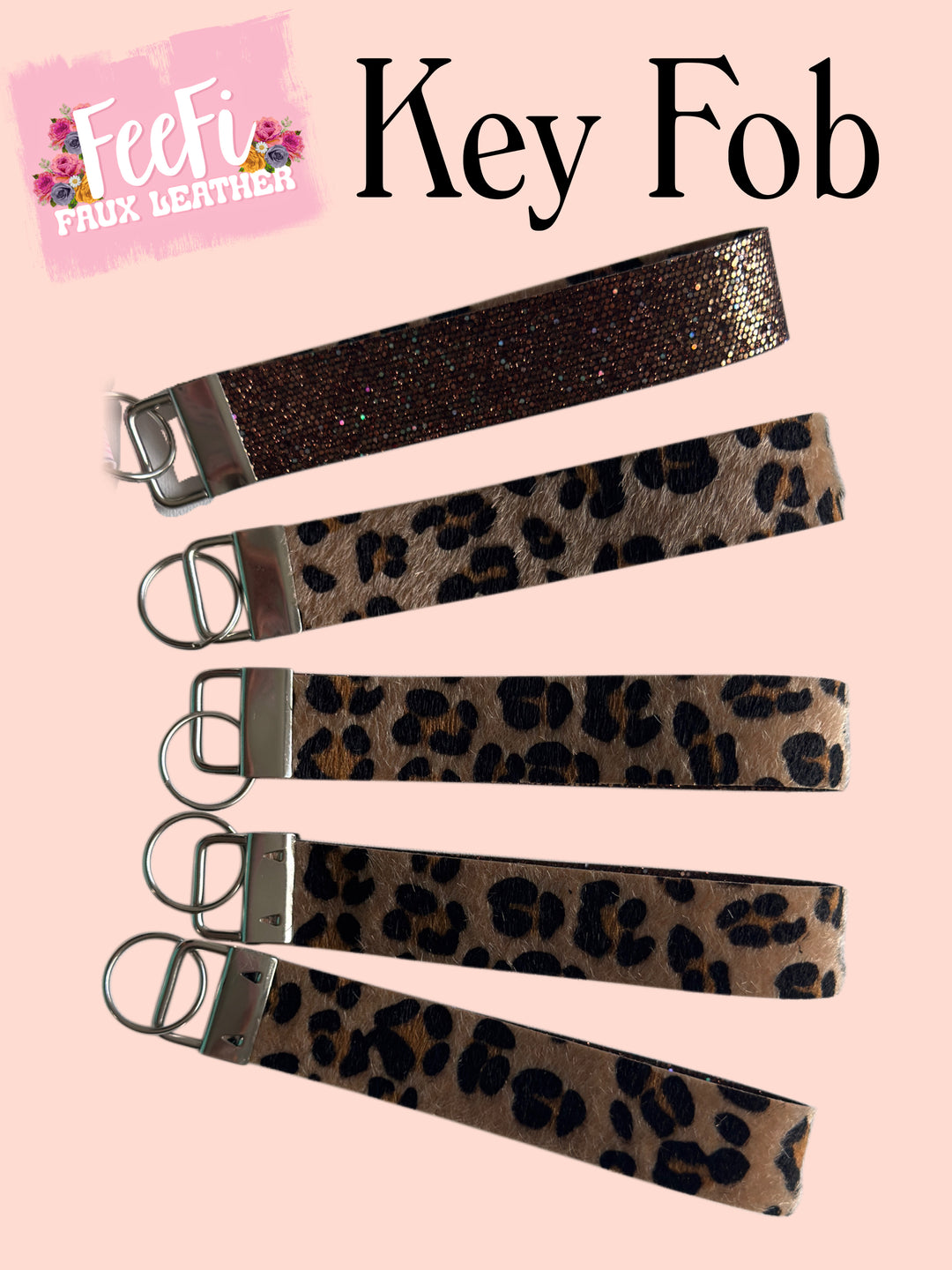 Wristlet Die for Making Key Fobs using Die Cutter FeeFiFauxLeather