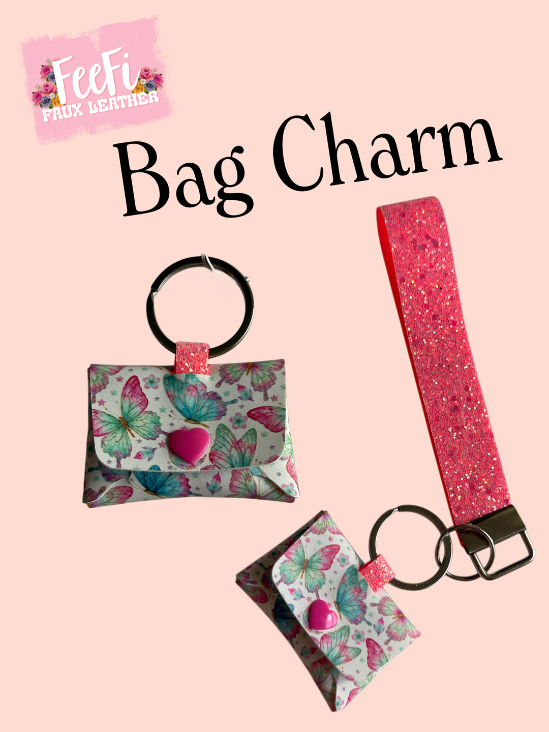Bag Charm Cutting Die FeeFiFauxLeather
