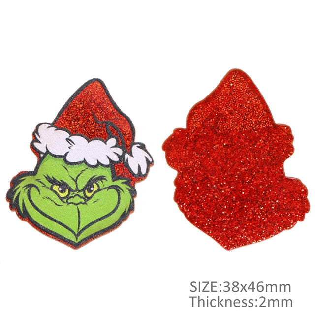 The Grinch Christmas Glitter Resin 5 piece set