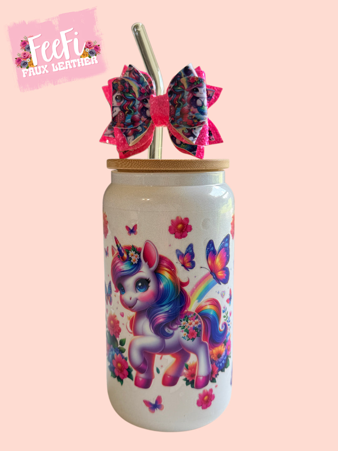 Unicorn UV DTF Cup Wrap – Easy Cup Wrap for Tumblers & Projects FeeFiFauxLeather