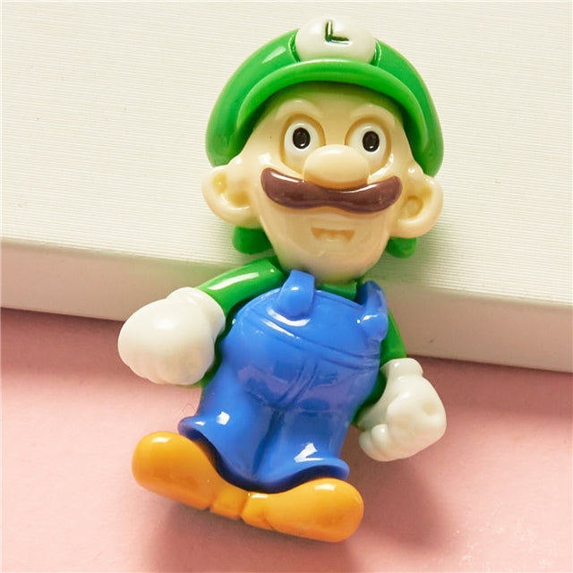 3-D Mario Series Flat Back Resin Centerpiece 2 pieces