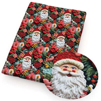 Santa Litchi Printed Faux Leather Sheet Litchi has a pebble like feel with bright colors