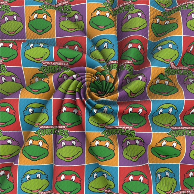 Teenage Mutant Ninja Turtles Textured Liverpool/ Bullet Fabric with a textured feel