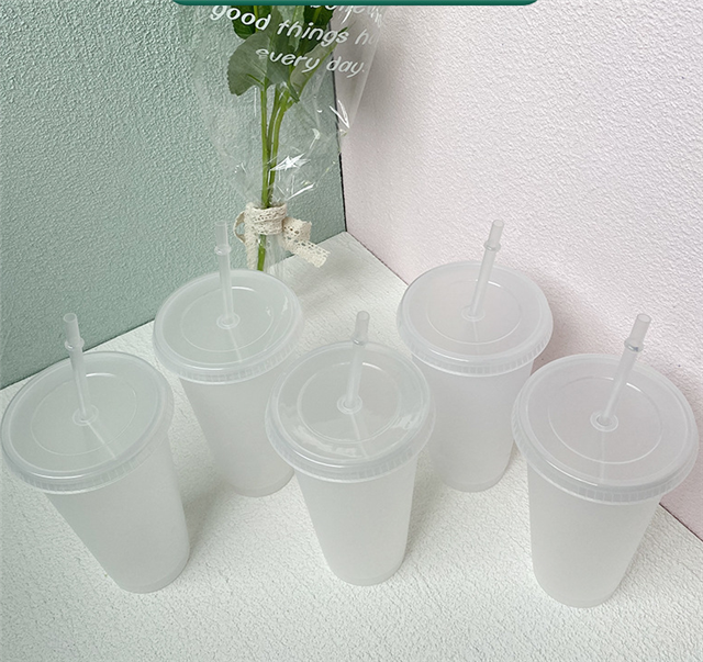 Clear Frosted Reusable Cold Cup 24oz