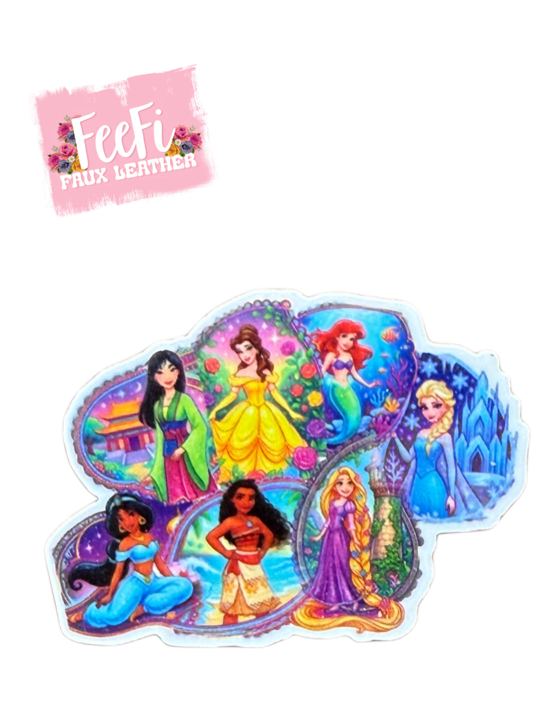 Princess Glitter Resin 5 piece set FeeFiFauxLeather