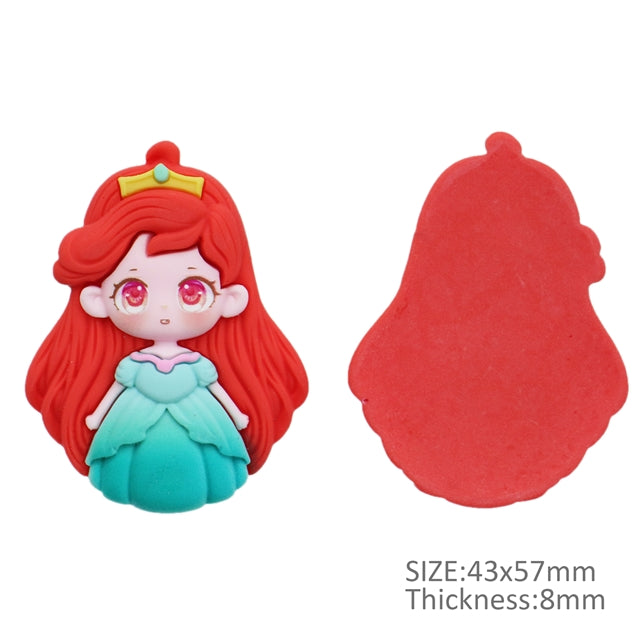 3-D Princess Flat Back Resin Centerpiece