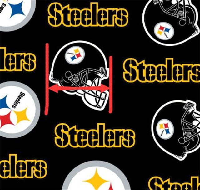 Steelers Football Printed Litchi Faux Leather Sheet