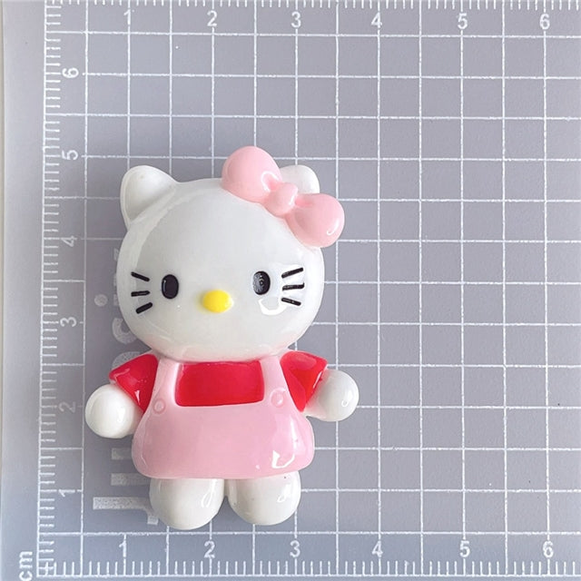 3-D  Cute Cat Flat Back Resin Centerpiece