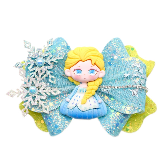 Frozen Printed Faux Leather Pre-Cut Bow Includes Centerpiece