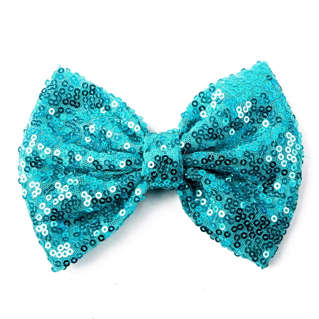 Large 5 Inch Sequin Bows Multiple Colors Sequin Bows, 5" Glitter Bows