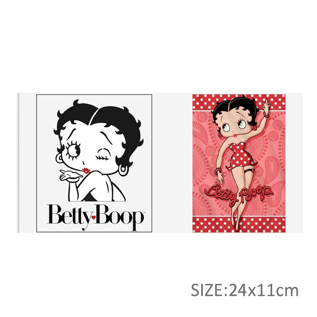 Betty Boop UV DTF Glass Can Wrap for 16 oz Libbey Glass, Permanent and Ready to Apply, UV dtf Cup Wrap ready to ship, Glass Can Wrap