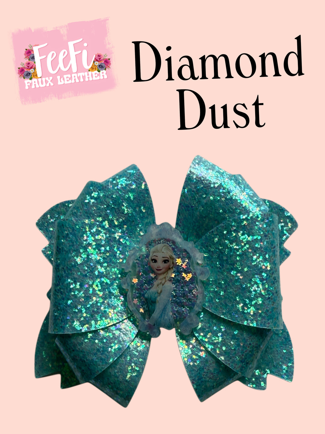 Diamond Dust Bow Die for Making 5 Inch Hair Bows FeeFiFauxLeather