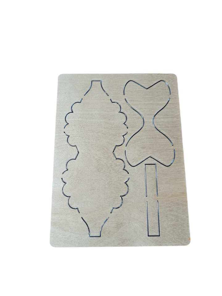 4 Inch Pinch Bow Cutting Die for Making Bows