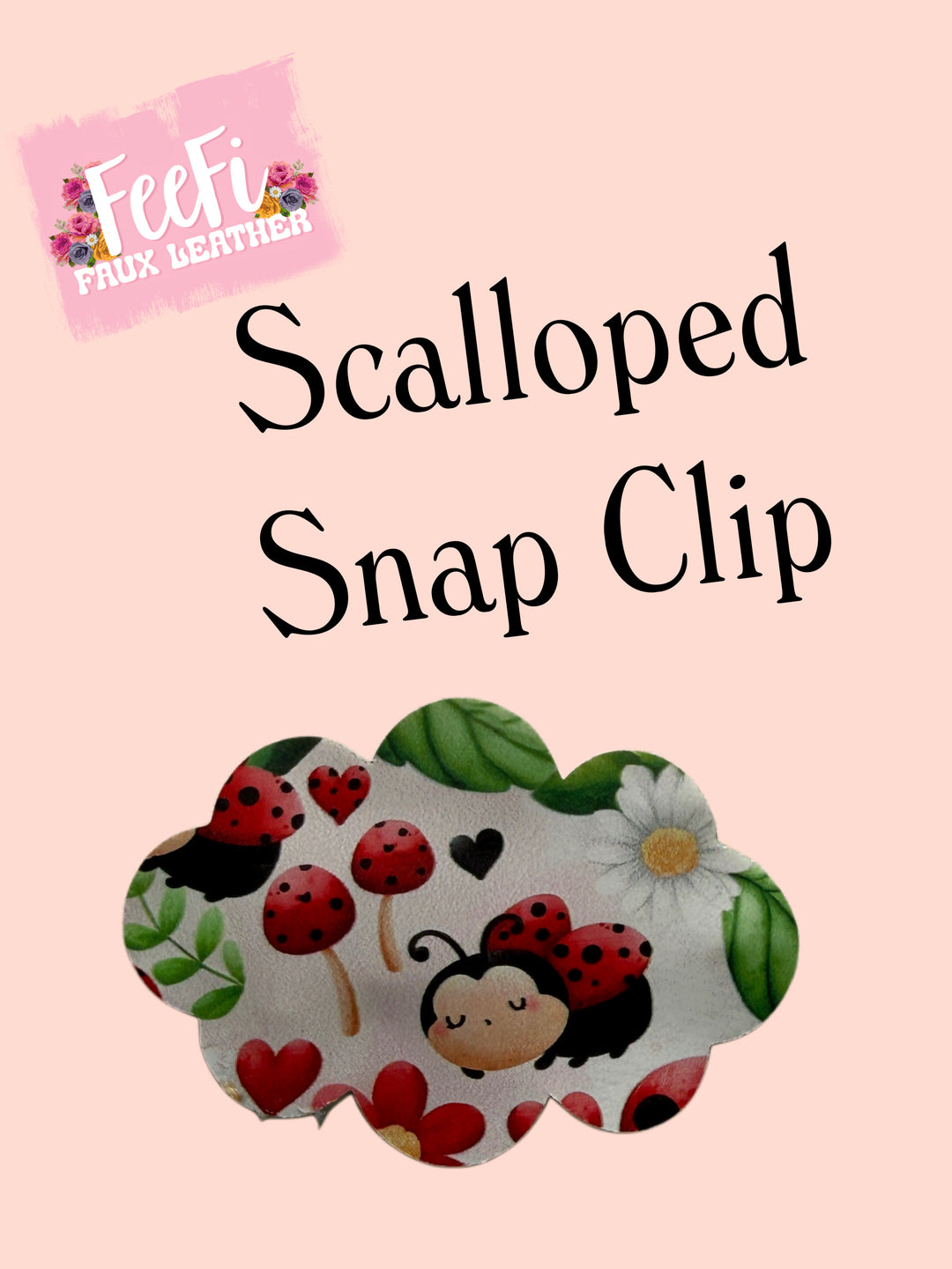 Scalloped Snap Clip Die Cutter 7CM or 2 3/4 inches FeeFiFauxLeather