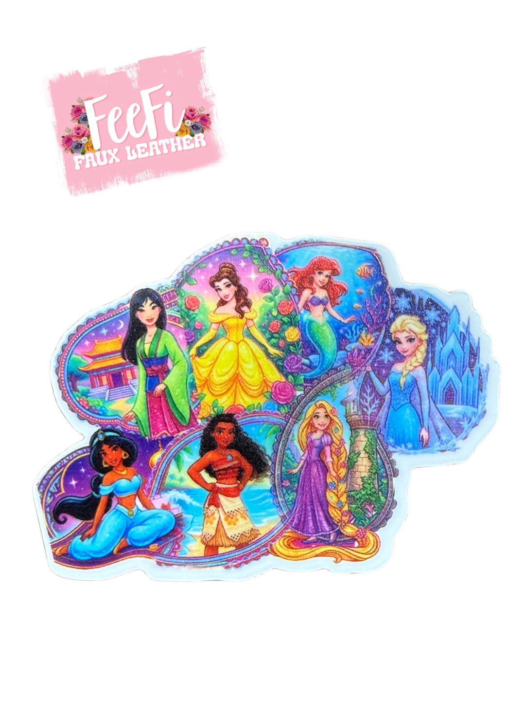 Princess Glitter Resin 5 piece set FeeFiFauxLeather