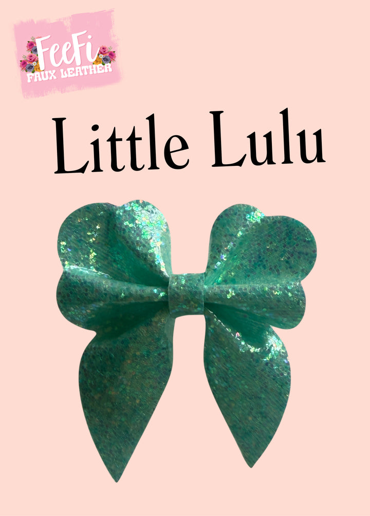 Little Lulu Bow Die for Making 4 1/2 Inch Pinch Hair Bows FeeFiFauxLeather