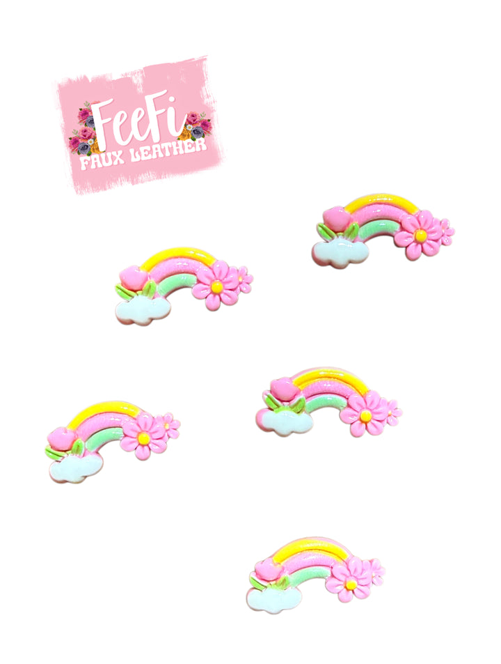 3-D Rainbow Acrylic Resin 5 piece set (Copy) FeeFiFauxLeather