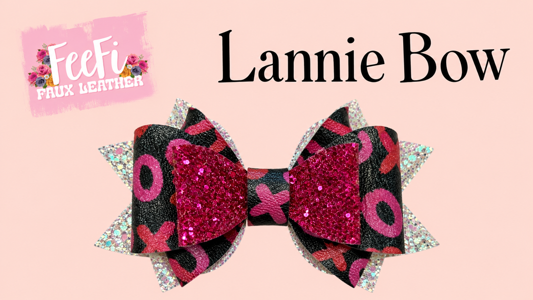 Lannie Bow Die for Making Bows using Cutter 4 Inch Bow FeeFiFauxLeather