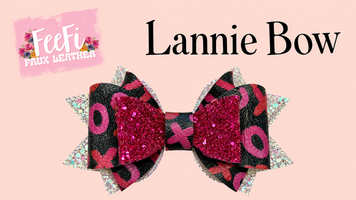 Lannie Bow Die for Making Bows using Cutter 4 Inch Bow FeeFiFauxLeather