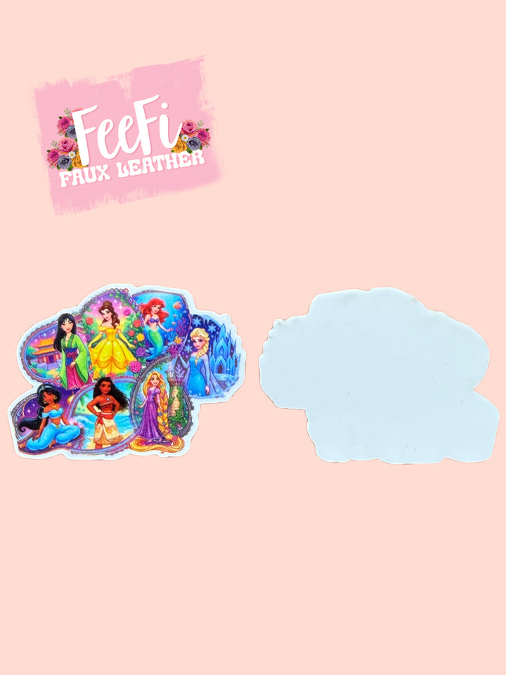 Princess Glitter Resin 5 piece set FeeFiFauxLeather