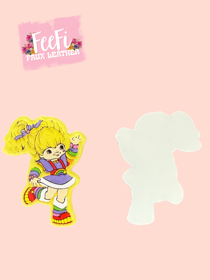 Rainbow Brite Glitter Resin 5 piece set FeeFiFauxLeather
