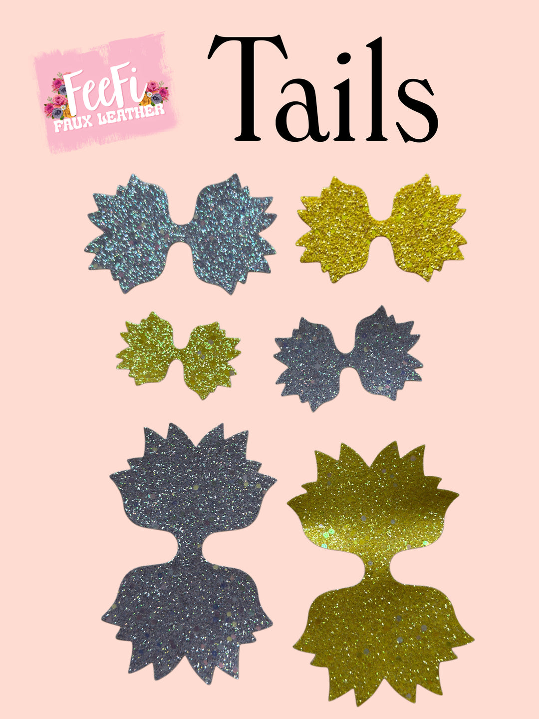 Tails for Bows Die for Making Tails for Hair Bows FeeFiFauxLeather