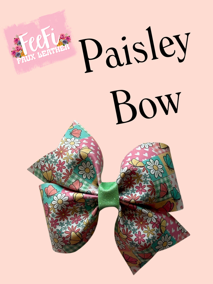 Pinch Bow Die for Making Bows using Cutter 4 Inch Bow FeeFiFauxLeather