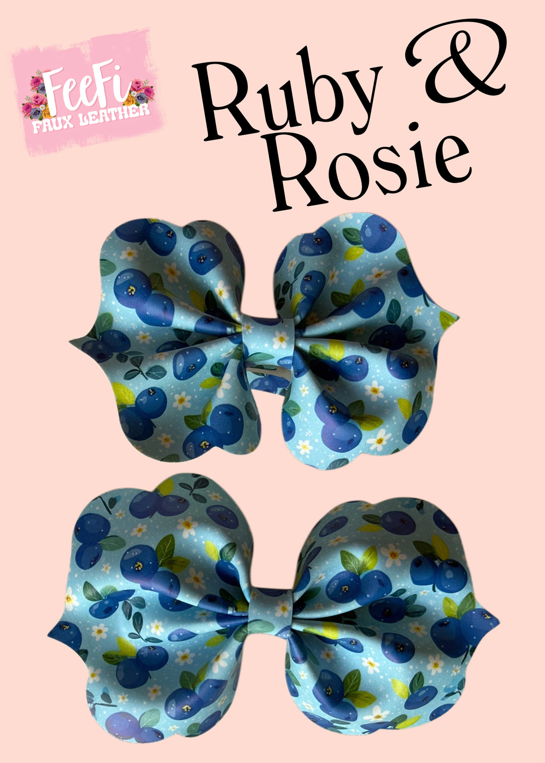 Ruby & Rosie Die for Making 4 Inch Hair Bows FeeFiFauxLeather
