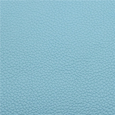 Blue Litchi Solid Faux Leather Sheet