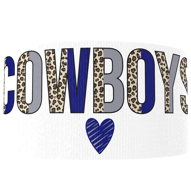 Cowboys Football 1 Yard Printed Grosgrain Ribbon 1 1/2 inch wide
