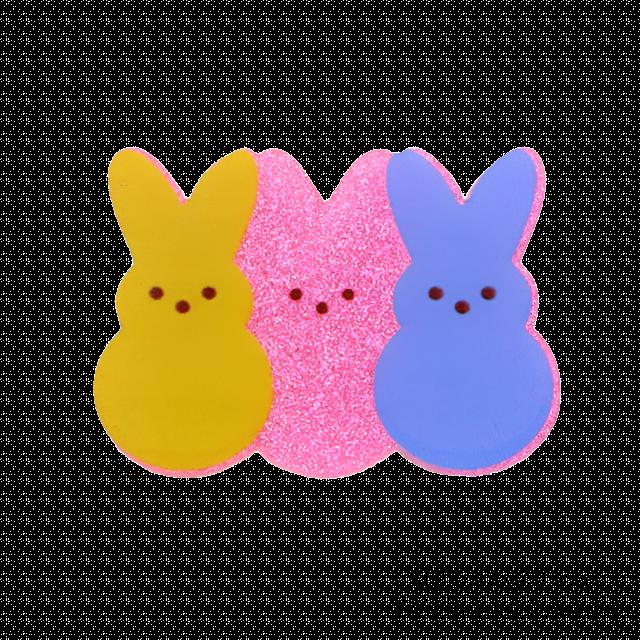 Peeps Easter Fine Glitter Resin 5 piece set