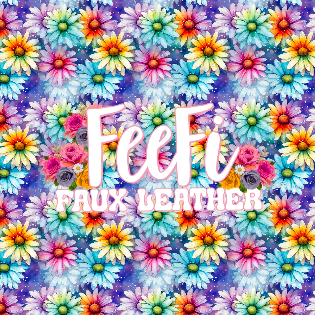 Flowers Bullet Printed Fabric FeeFiFauxLeather