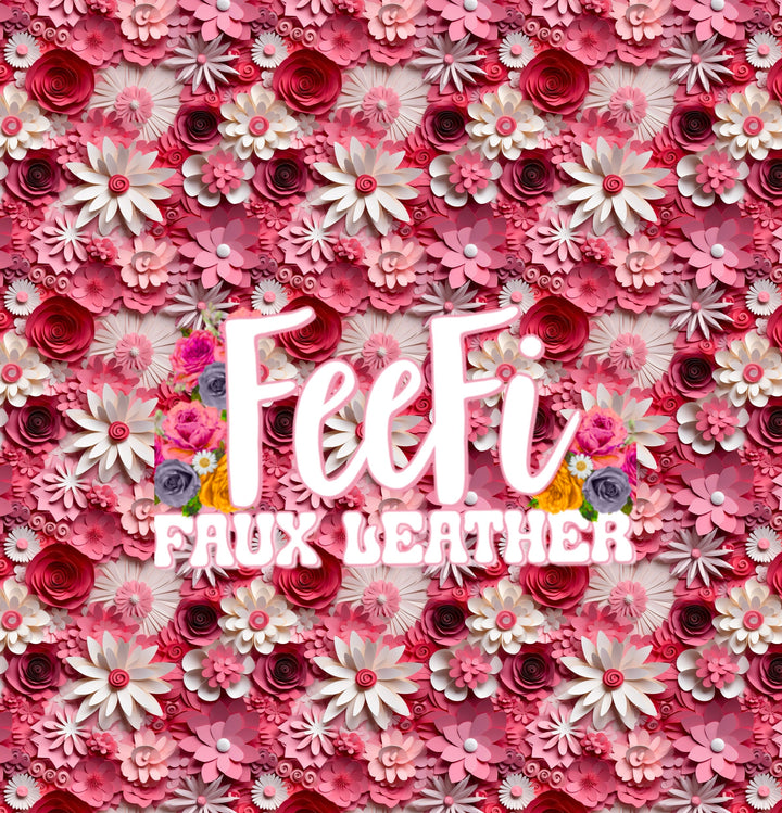 Flowers Bullet Printed Fabric FeeFiFauxLeather