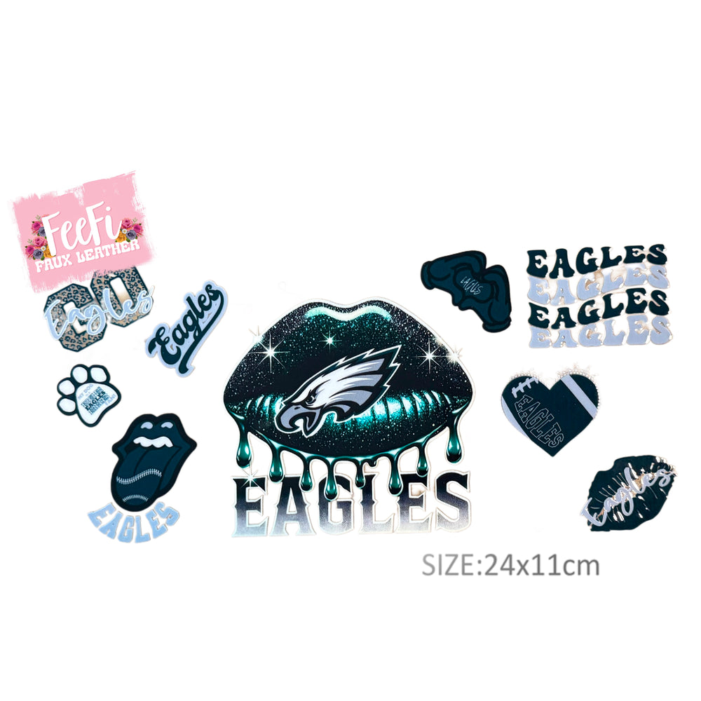 Eagles Football UV DTF Cup Wrap – Easy Cup Wrap for Tumblers & Projects FeeFiFauxLeather