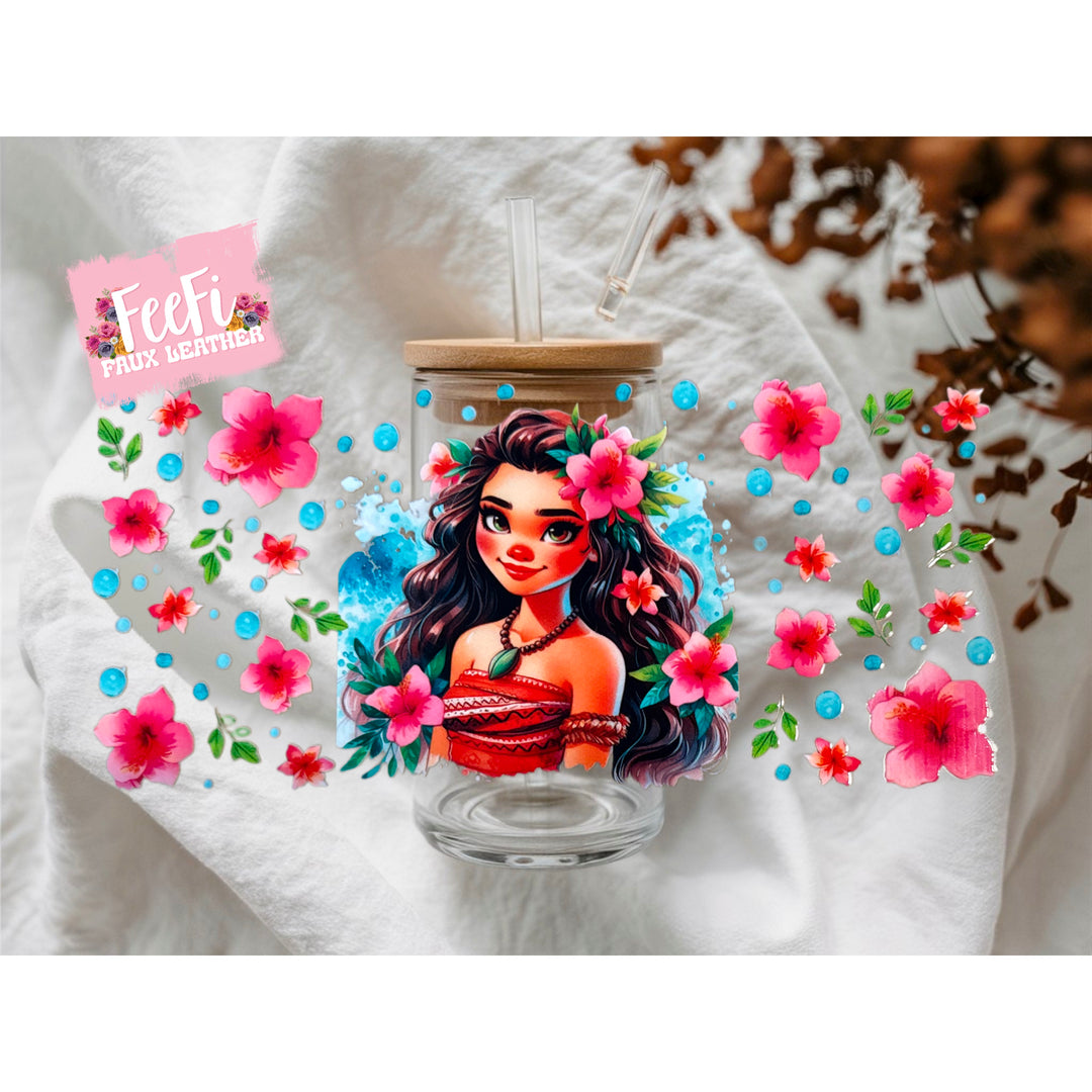 Ocean Princess UV DTF Cup Wrap – Easy Cup Wrap for Tumblers & Projects FeeFiFauxLeather