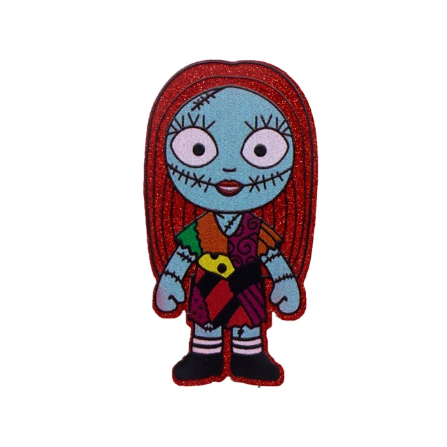 Sally Nightmare Before Christmas Resin Fine Glitter Acrylic 5 piece set FeeFiFauxLeather