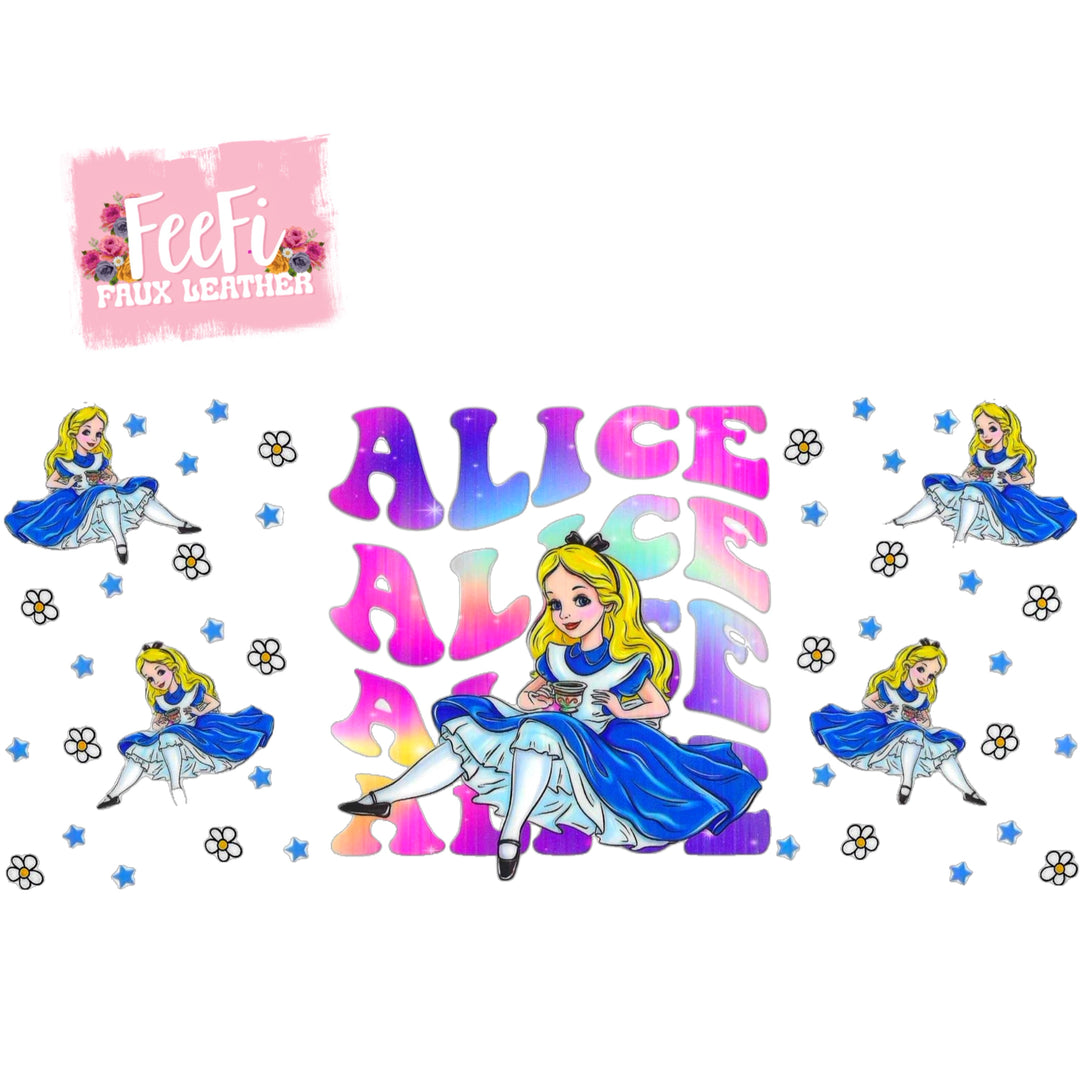 Princess Beverage UV DTF Cup Wrap – Easy Cup Wrap for Tumblers & Projects FeeFiFauxLeather