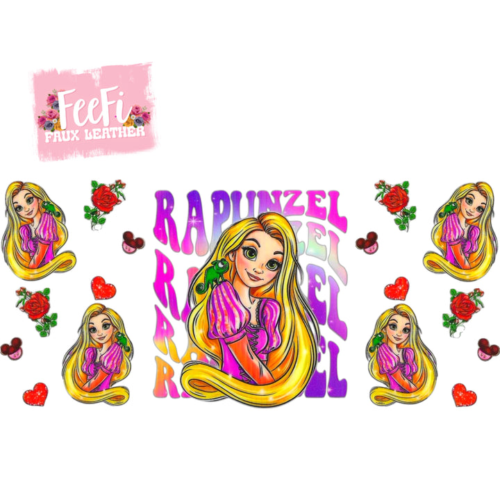 Princess Beverage UV DTF Cup Wrap – Easy Cup Wrap for Tumblers & Projects FeeFiFauxLeather