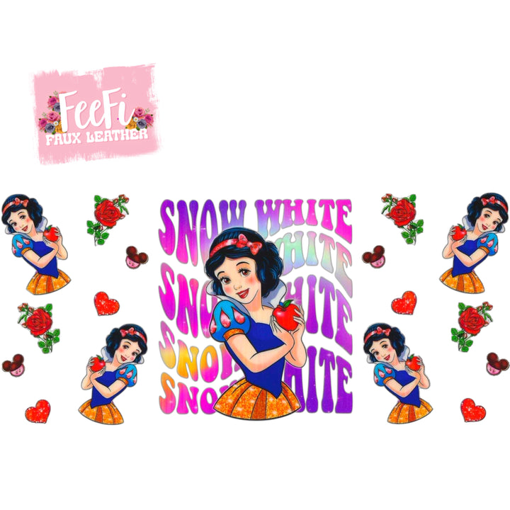 Princess Beverage UV DTF Cup Wrap – Easy Cup Wrap for Tumblers & Projects FeeFiFauxLeather